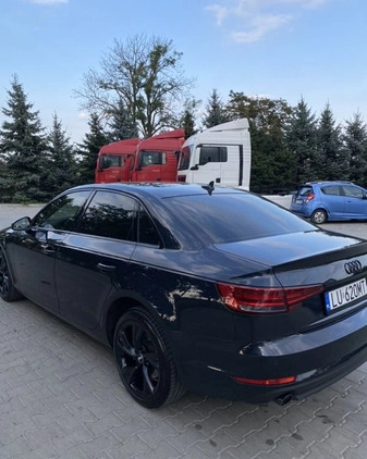 Audi A4 cena 82900 przebieg: 104573, rok produkcji 2017 z Chełm małe 326